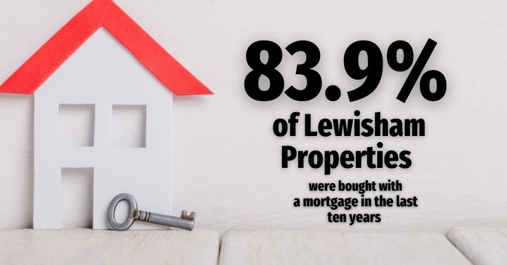 83.9% of Lewisham Properties Were Bought With a Mo