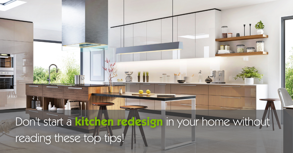Don't start a kitchen redesign in your home withou