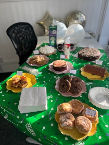 Woods Bryce Baker’s coffee morning  raised £169 fo