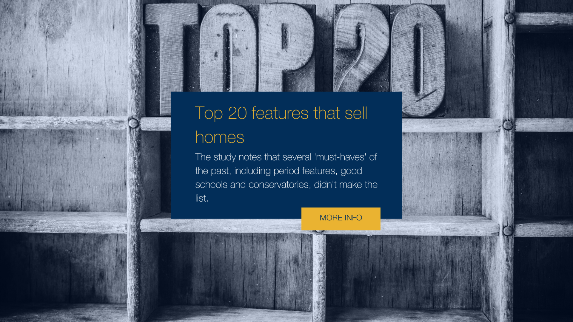 Top 20 features that sell...