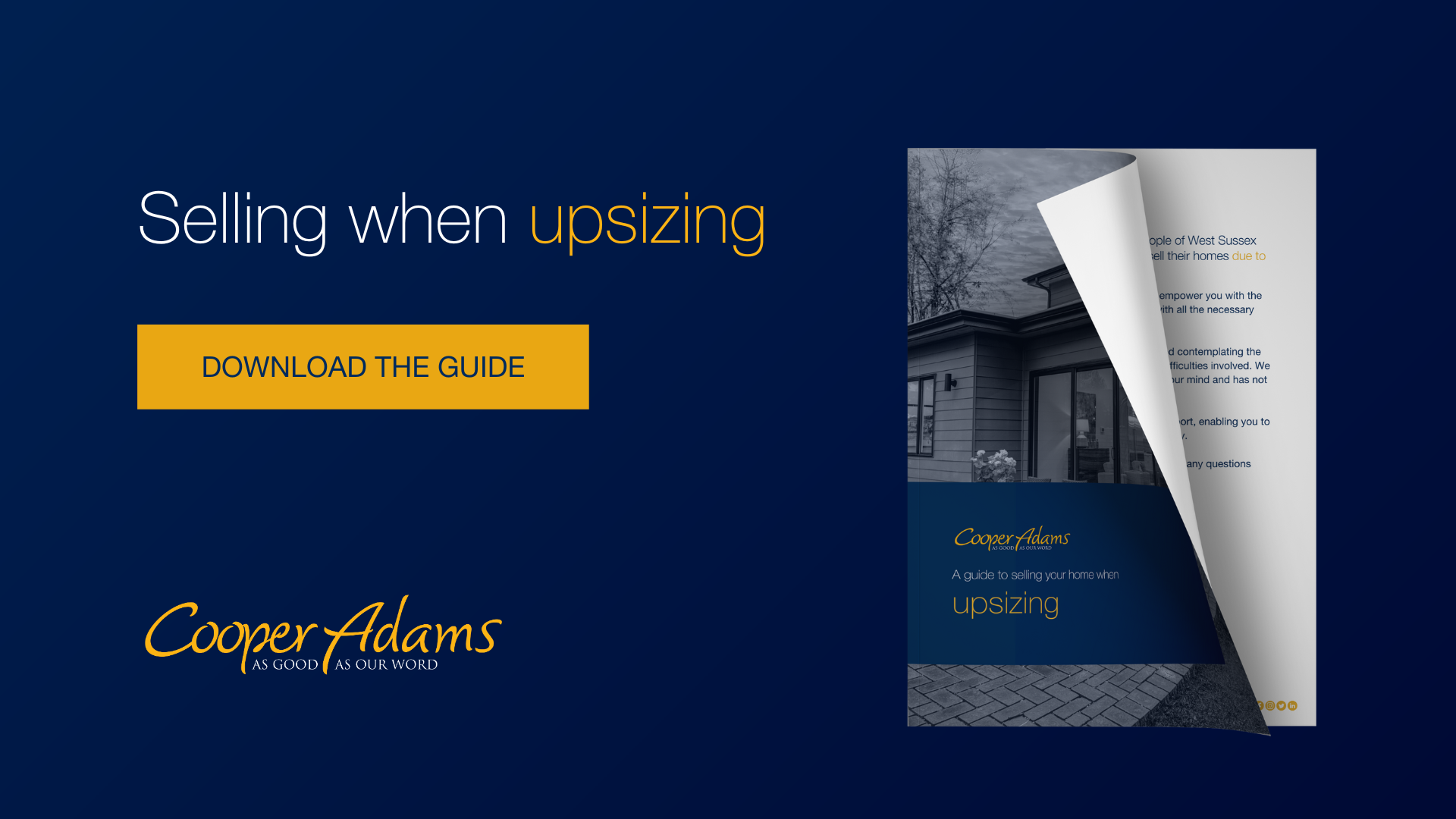 Download our guide to selling your home to upsize