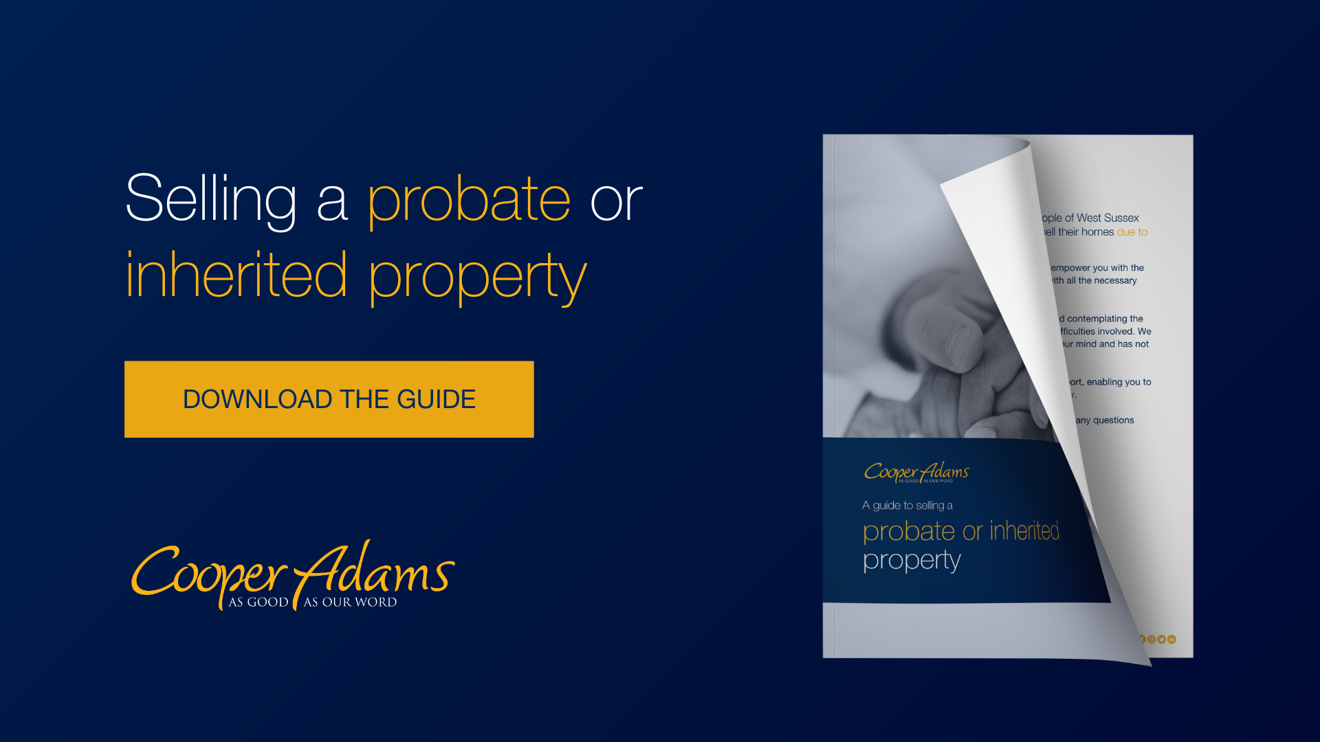 Download our guide to selling a probate or inherited property
