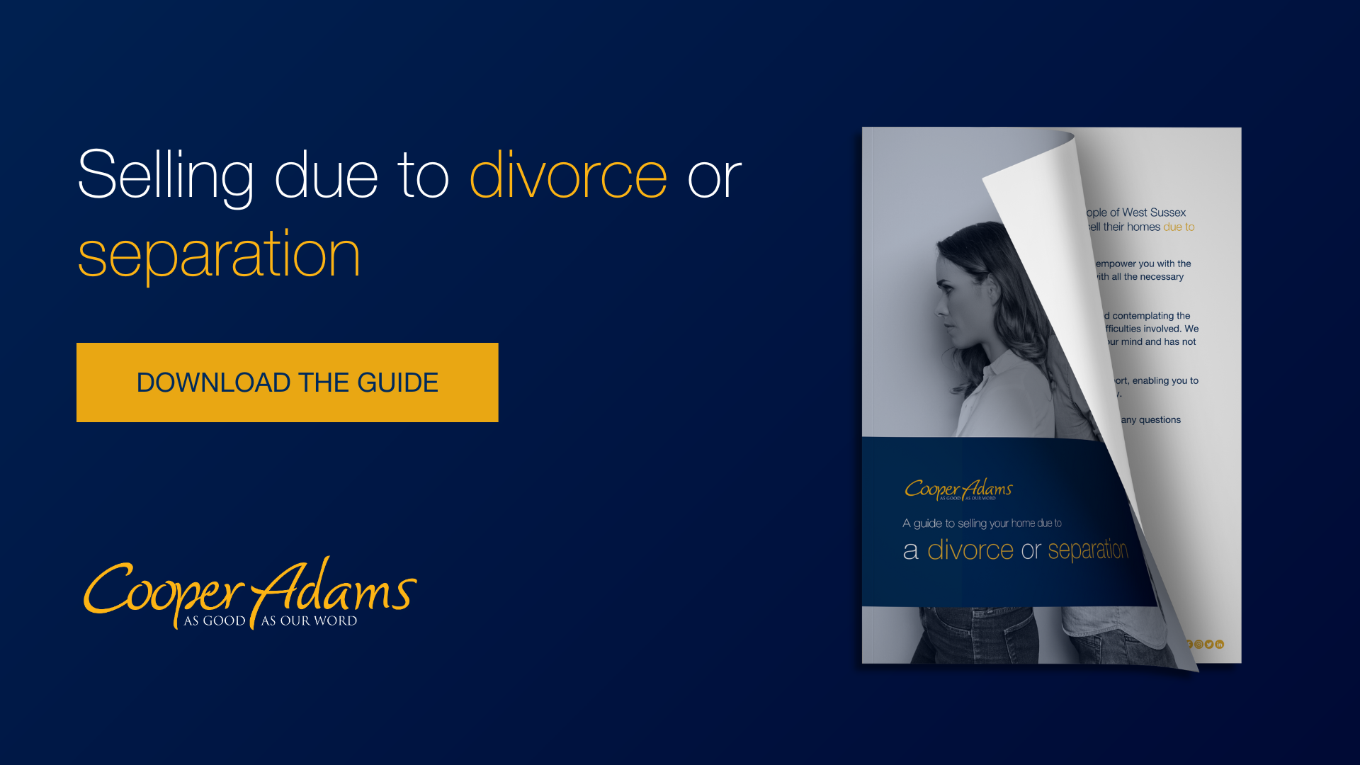 Download our guide to selling due to divorce or separation
