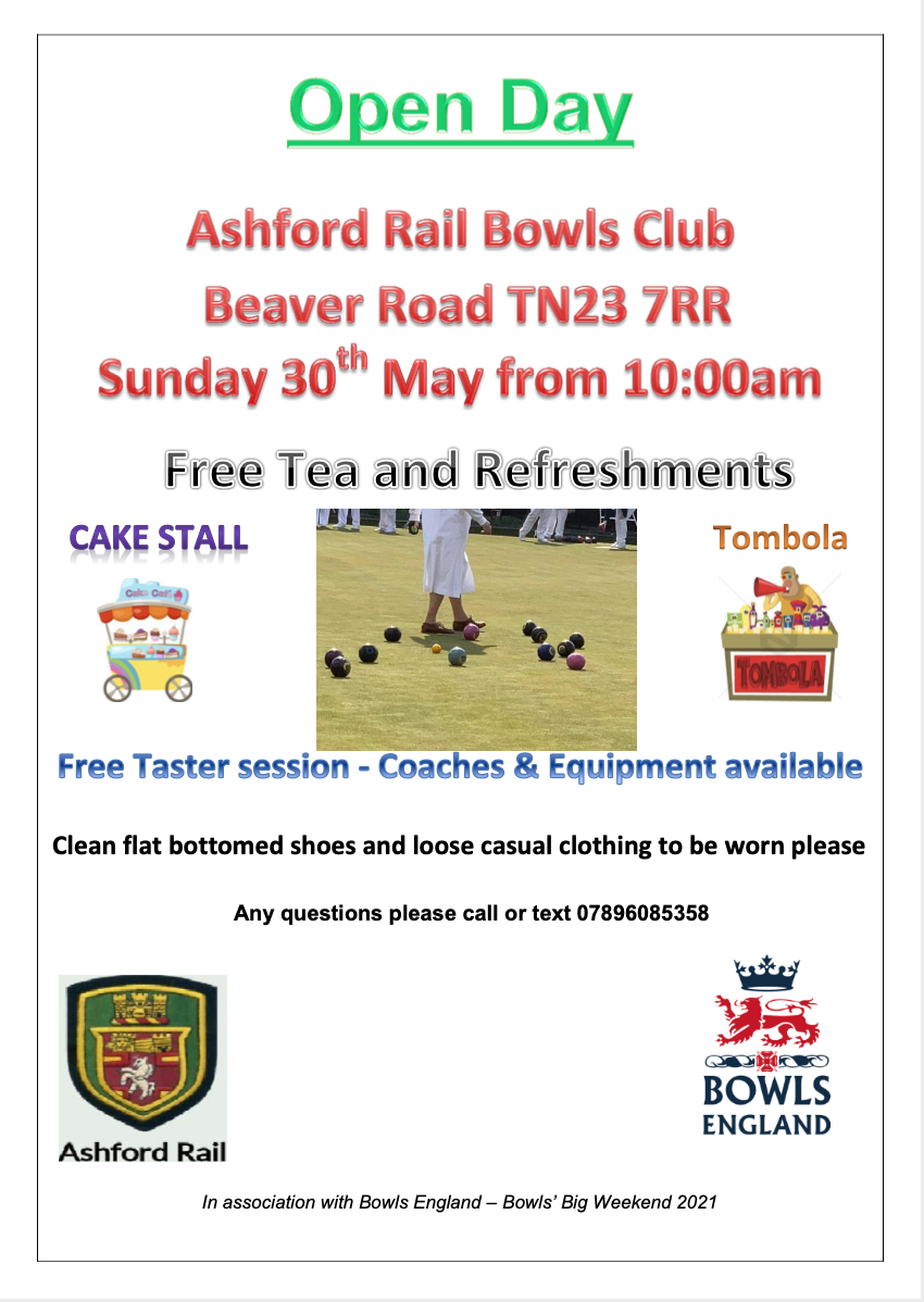 Bowls open day this weekend!