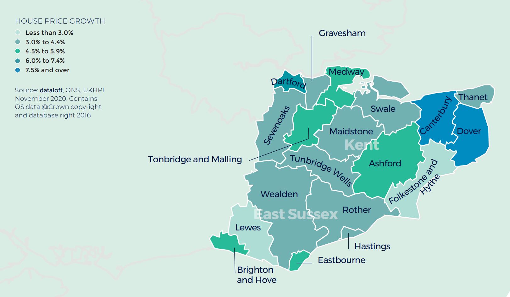 south east home counties kent east sussex regional property market report house price growth