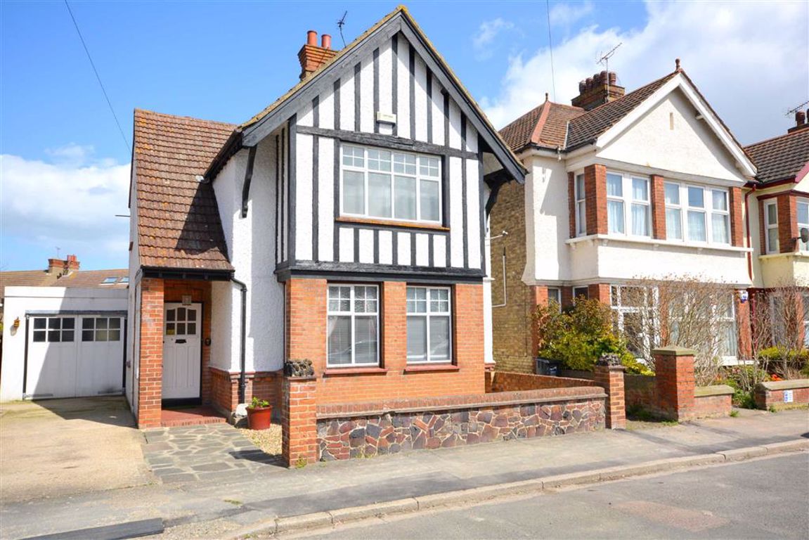 beautiful detached family Victorian black and white front home with box bay window