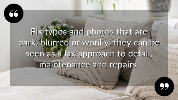 the perfect rental listing